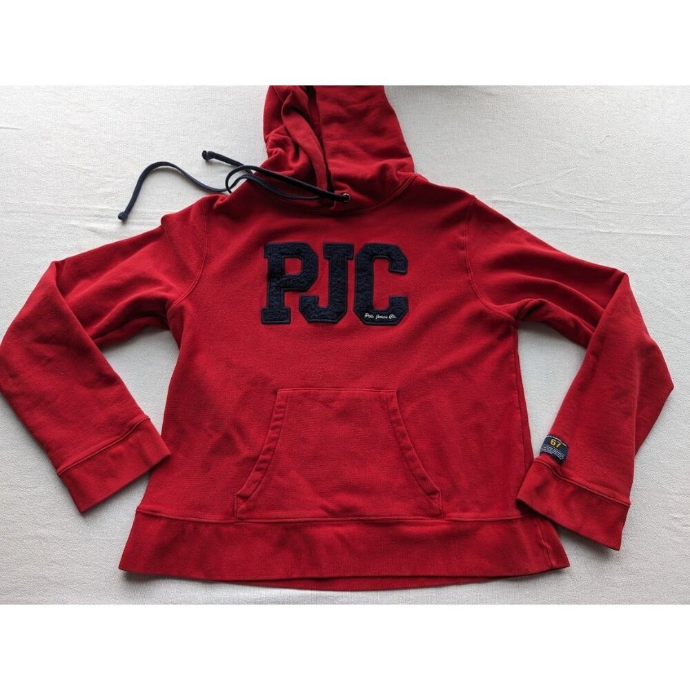 Polo Jeans Co‎ Ralph Lauren Hoodie YOUTH Size Large Spellout Vintage 90s Preppy
